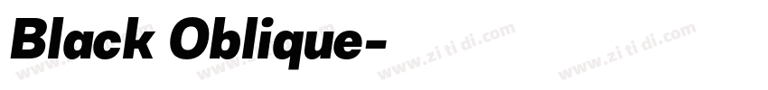 Black Oblique字体转换 Black Oblique字体转换